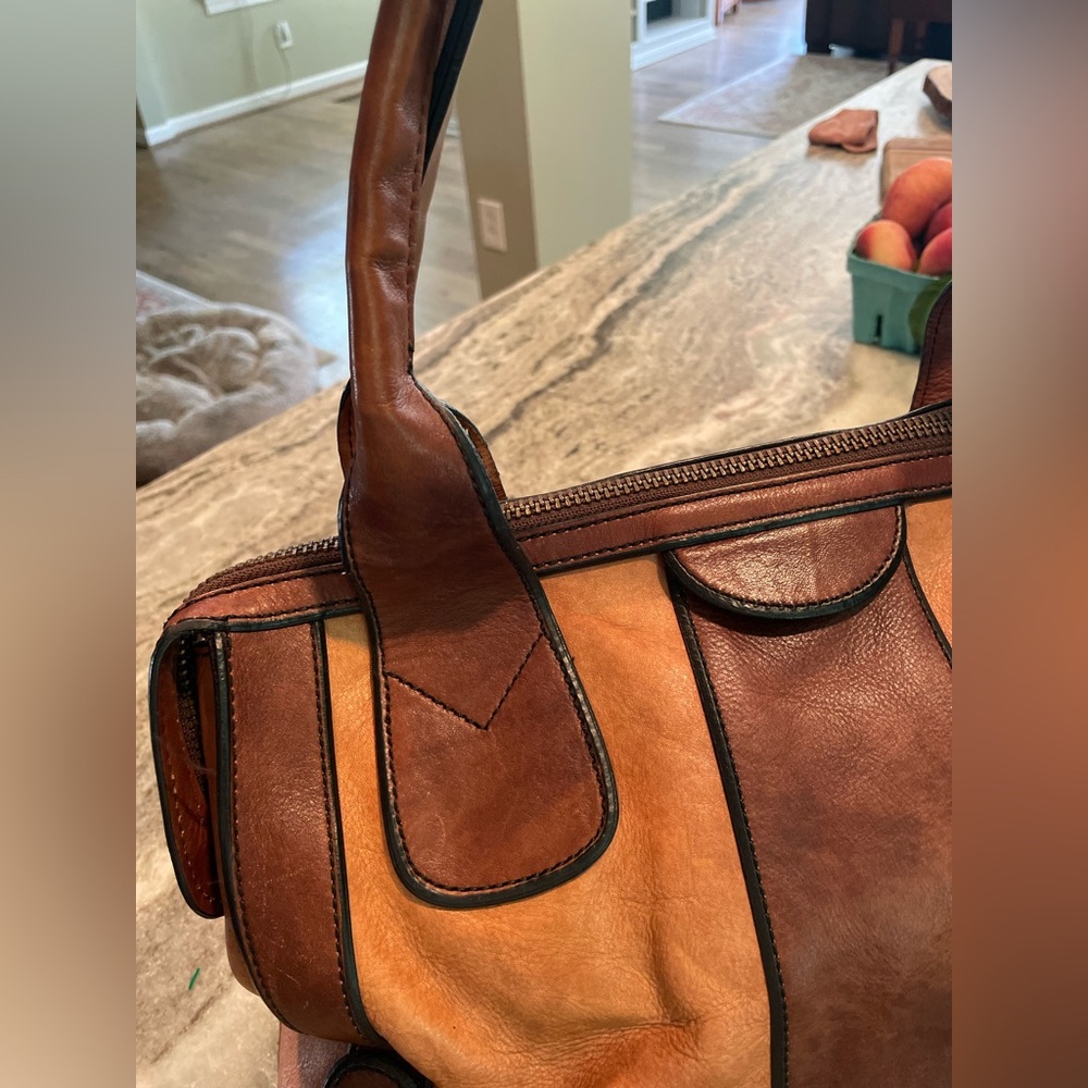 Fossil 1954 Vintage Reissue Brown Leather Weekender Bag - Picture 5 of 16